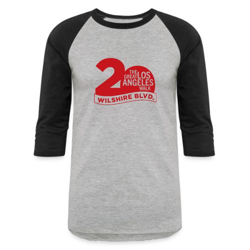 The Great Los Angeles Walk 2025 (20th Anniv.-Red) - Unisex Baseball T-Shirt