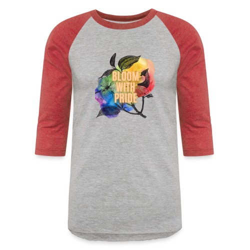 Bloom With Pride - Unisex Baseball T-Shirt