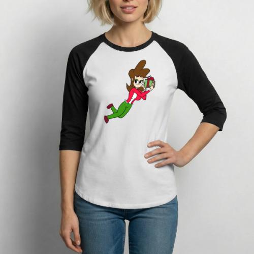 Coll Holding a Present - Unisex Baseball T-Shirt