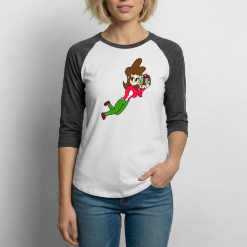 Coll Holding a Present - Unisex Baseball T-Shirt