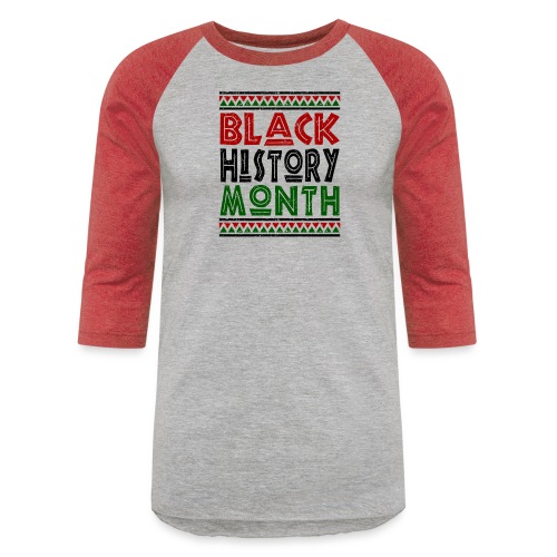 Vintage Black History Month - Unisex Baseball T-Shirt