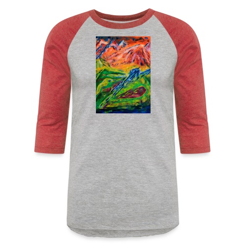 Realm of Fire Painting by Jason Gallant - Unisex Baseball T-Shirt