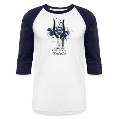 Nyala skull - Unisex Baseball T-Shirt