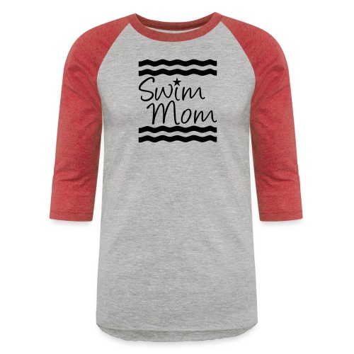 Swim Mom swimming - Unisex Baseball T-Shirt