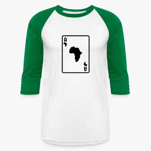 The Africa Card - Unisex Baseball T-Shirt