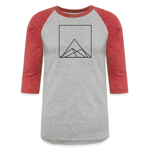 Mountain Geometry - Unisex Baseball T-Shirt