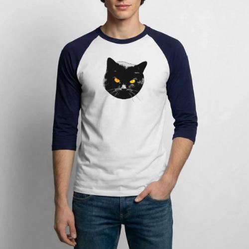 Black Cat - Unisex Baseball T-Shirt