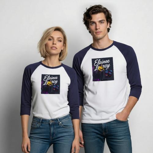 Elainee Live in Asheville NC - Unisex Baseball T-Shirt