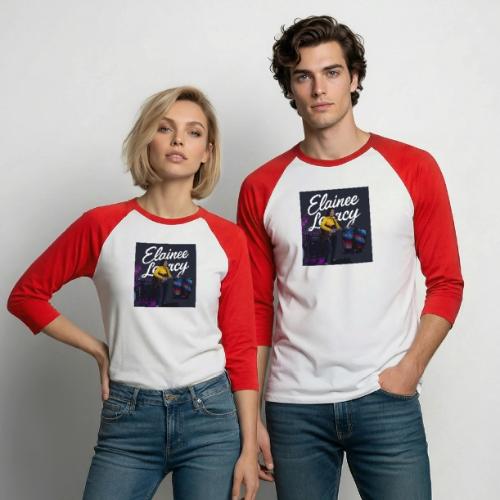 Elainee Live in Asheville NC - Unisex Baseball T-Shirt