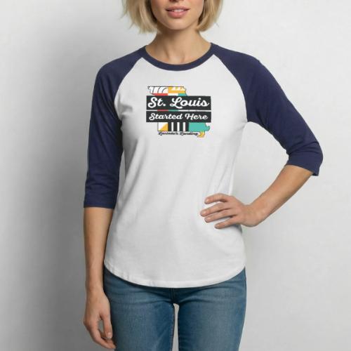 St. Louis Started Here - Unisex Baseball T-Shirt
