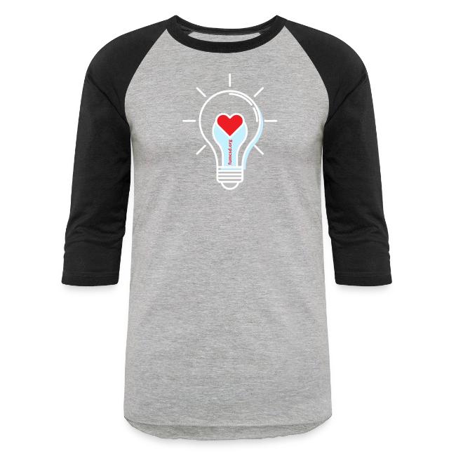 FUMCSD Heart Light Bulb - White Lines