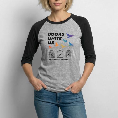 Books Unite Us - Unisex Baseball T-Shirt