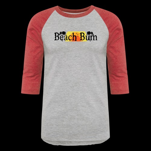 BeachBumlogowithTREES - Unisex Baseball T-Shirt