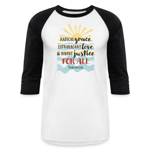 Beachy FUMCSD - Unisex Baseball T-Shirt