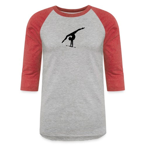 Gymnastic Bar Logo - Unisex Baseball T-Shirt