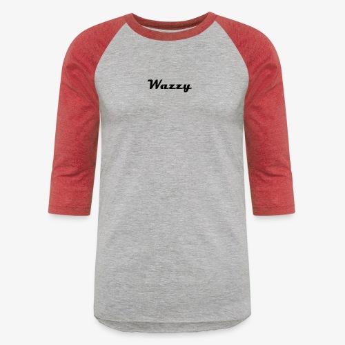 Wazzy Grey and White - Unisex Baseball T-Shirt