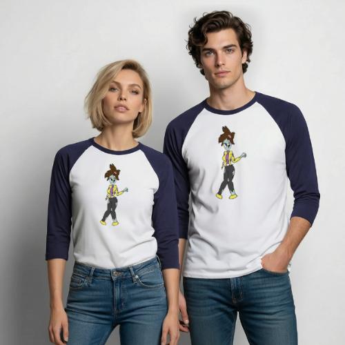Zombie Dersy - Unisex Baseball T-Shirt