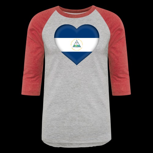 Nicaragua flag - Unisex Baseball T-Shirt