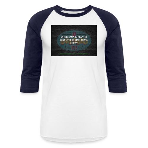 Question and Answer Screens - Unisex Baseball T-Shirt