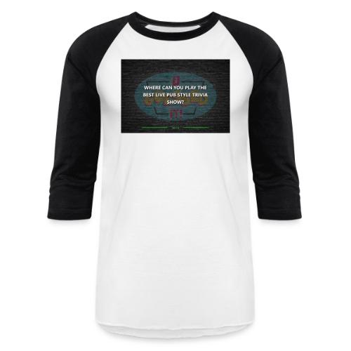 Question and Answer Screens - Unisex Baseball T-Shirt