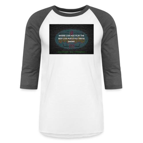 Question and Answer Screens - Unisex Baseball T-Shirt
