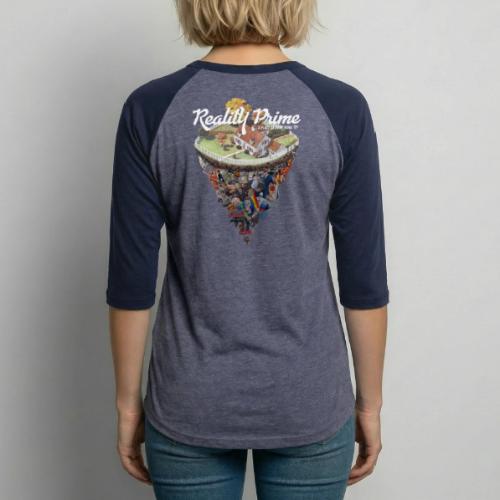 Reality Prime (On Color, Back Design) - Unisex Baseball T-Shirt