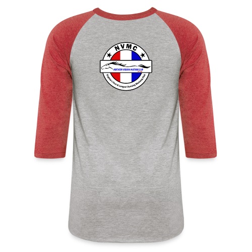 Circle logo on white with black border - Unisex Baseball T-Shirt