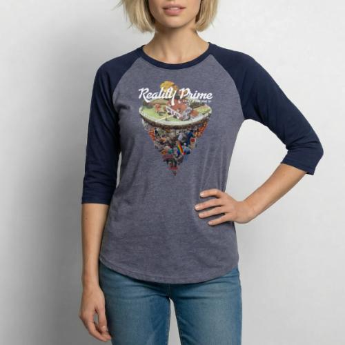 Reality Prime (On Color, Front Facing) - Unisex Baseball T-Shirt