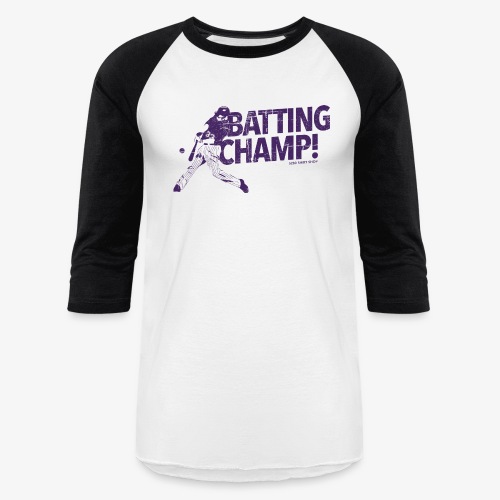 Batting Champ Dark - Unisex Baseball T-Shirt