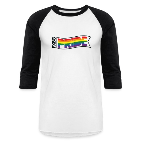 FXBG PRIDE Flag - Unisex Baseball T-Shirt