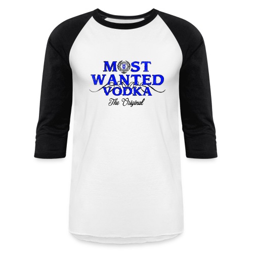 sketched most wanted vodka - Unisex Baseball T-Shirt