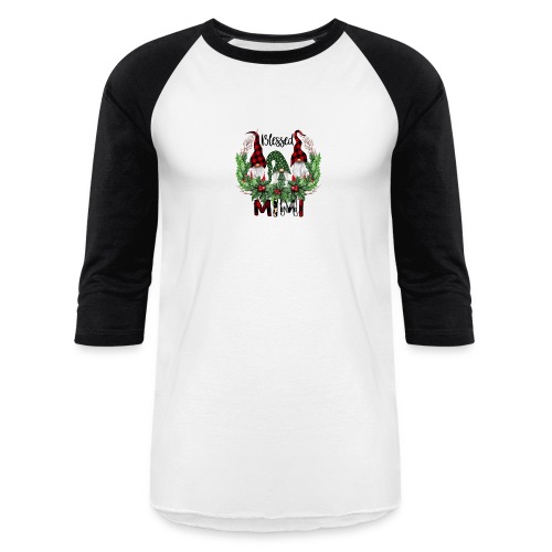 Blessed Mimi Christmas Gnome Grandma Gift shirt - Unisex Baseball T-Shirt