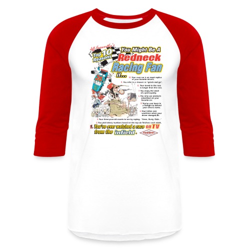 racing white only - Unisex Baseball T-Shirt