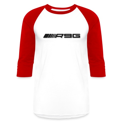 R9 Logo Black with Drop Shadow - Unisex Baseball T-Shirt