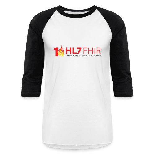 10th Anniversary of HL7 FHIR - Unisex Baseball T-Shirt