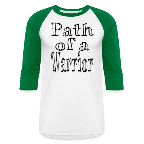 Path of a Warrior (White) - Unisex Baseball T-Shirt
