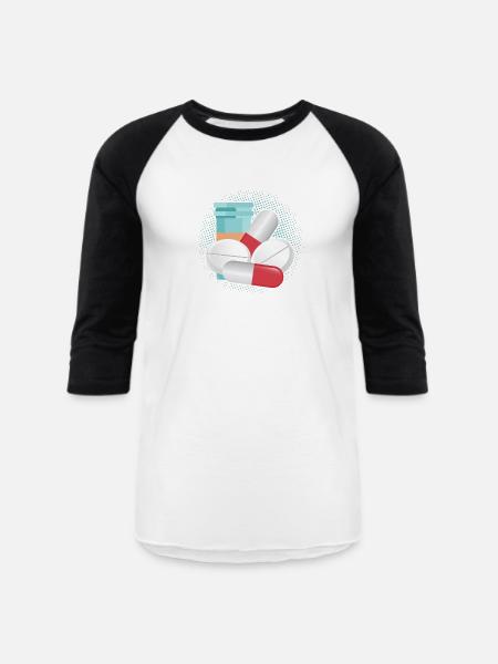 Pill Whisperer Pharmacist Pharmacy - Unisex Baseball T-Shirt - white/black