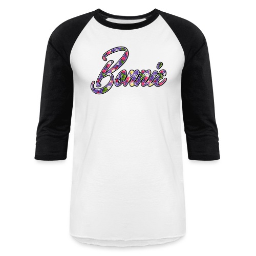 Bonnie Flowers gif - Unisex Baseball T-Shirt