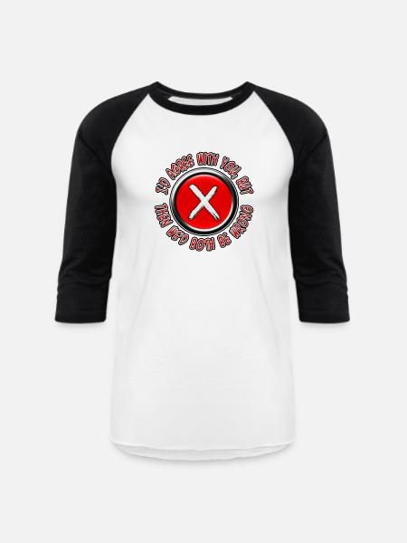 Both Be Wrong - Unisex Baseball T-Shirt - white/black