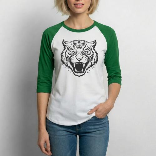 Wild Tiger Fashion, the fury of the feline tiger. - Unisex Baseball T-Shirt