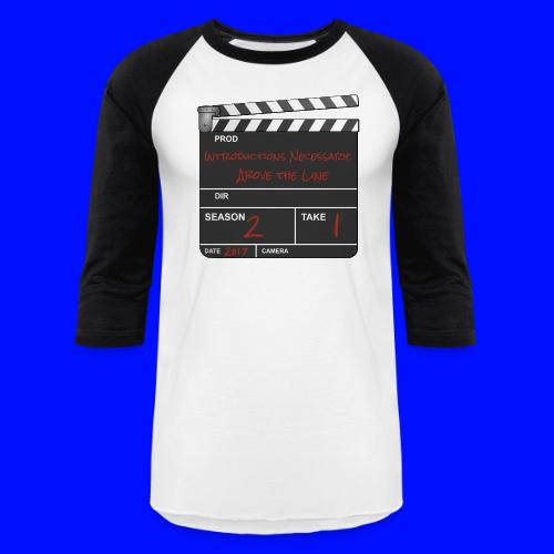 IN: Above The Line Logo - Unisex Baseball T-Shirt