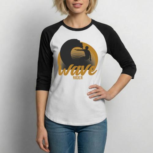Wave Rider - Unisex Baseball T-Shirt