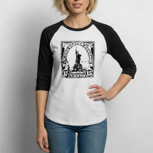 Vintage Postage - Unisex Baseball T-Shirt
