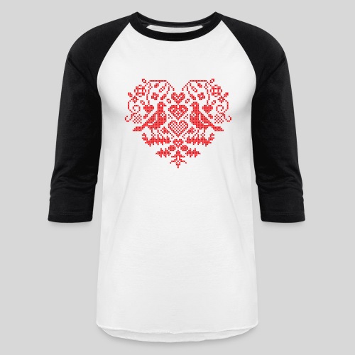 Serdce (Heart) - Unisex Baseball T-Shirt