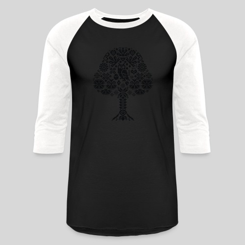 Hrast (Oak) - Tree of wisdom BoW - Unisex Baseball T-Shirt