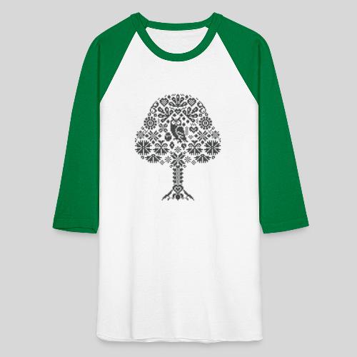 Hrast (Oak) - Tree of wisdom BoW - Unisex Baseball T-Shirt
