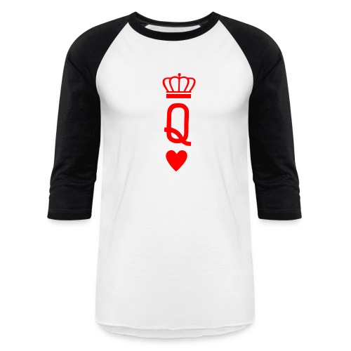Queen of Hearts - Unisex Baseball T-Shirt