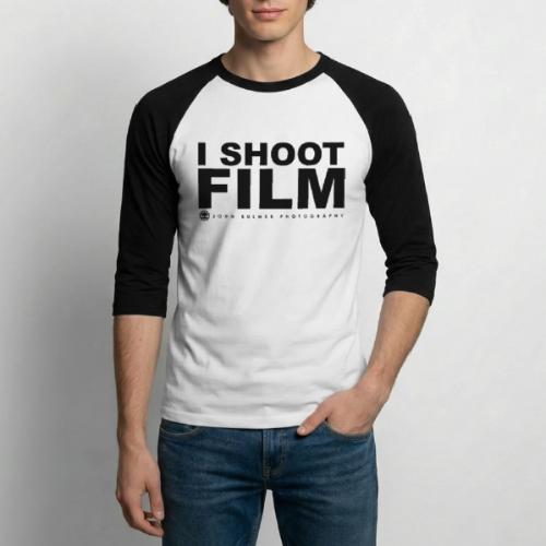 JBP: I Shoot Film - Unisex Baseball T-Shirt