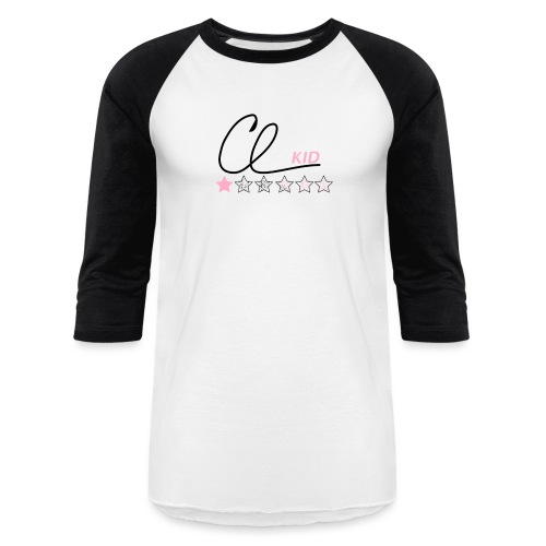 CL KID Logo (Pink) - Unisex Baseball T-Shirt