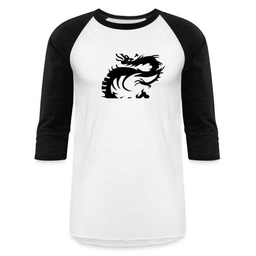Tired Dragon - Unisex Baseball T-Shirt